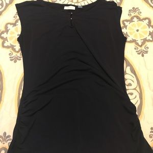 New York & Company navy Stretch shirt XS